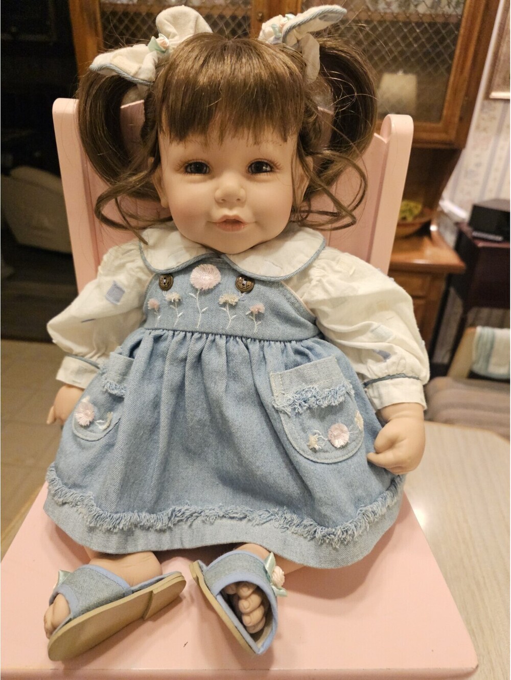 Vintage Adora ToddlerTime "Name Your Own Baby" 18" Girl Doll, Original Outfit